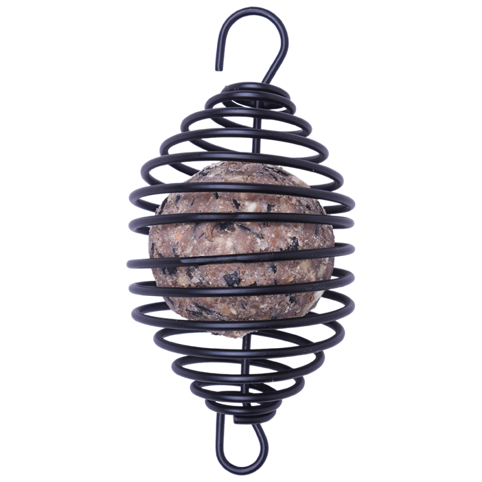 Distributeur en spirale pour boules de graisse, métal noir